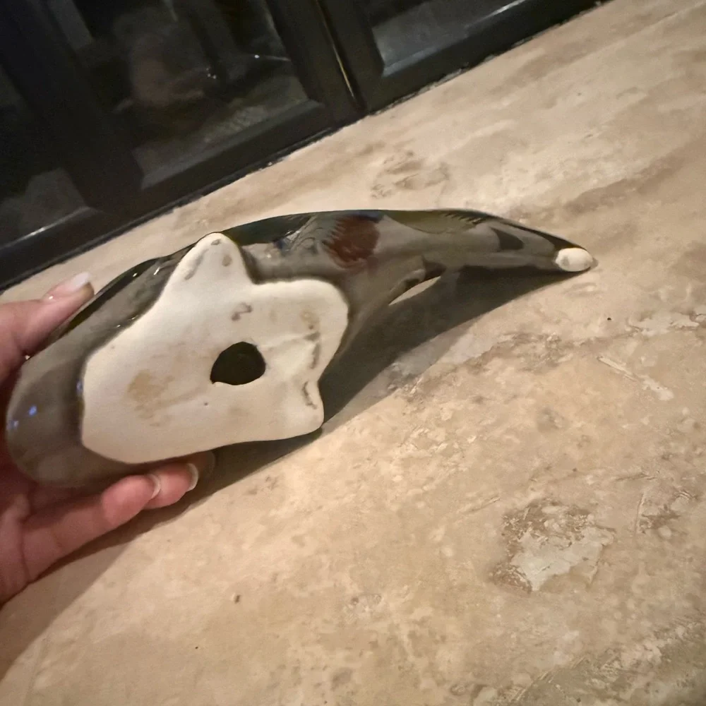 Vintage Hand Painted Ceramic Tonala Fish Made In Mexico